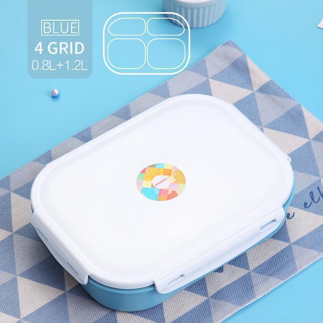 Stainless Steel Multi-Compartment Leak Proof Lunch Box - Nordic Side - 11-24