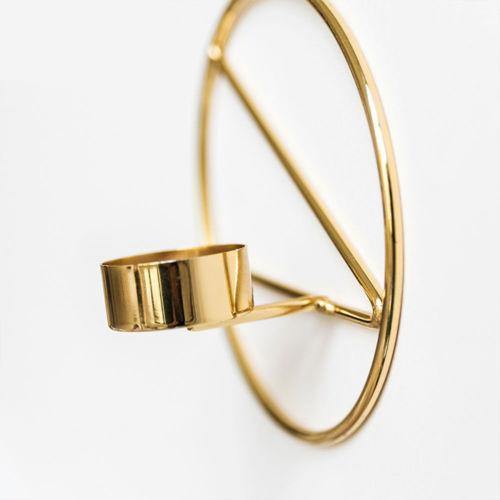 Circle and Line Wall Candleholder - Nordic Side - 