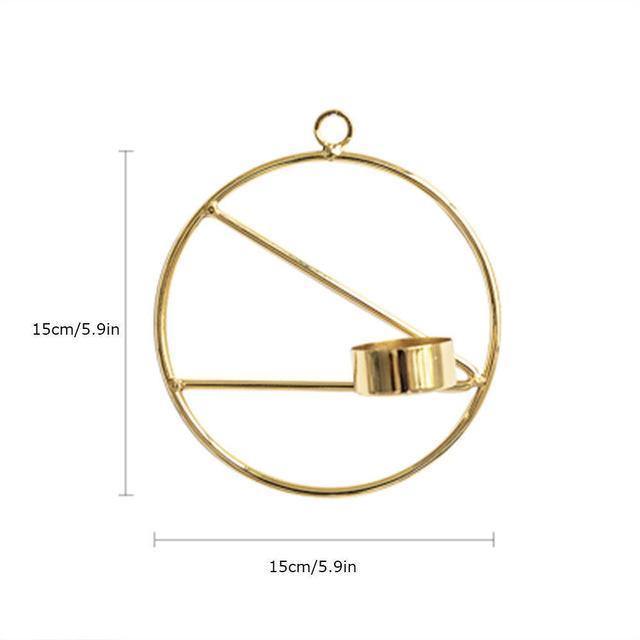Circle and Line Wall Candleholder - Nordic Side - 
