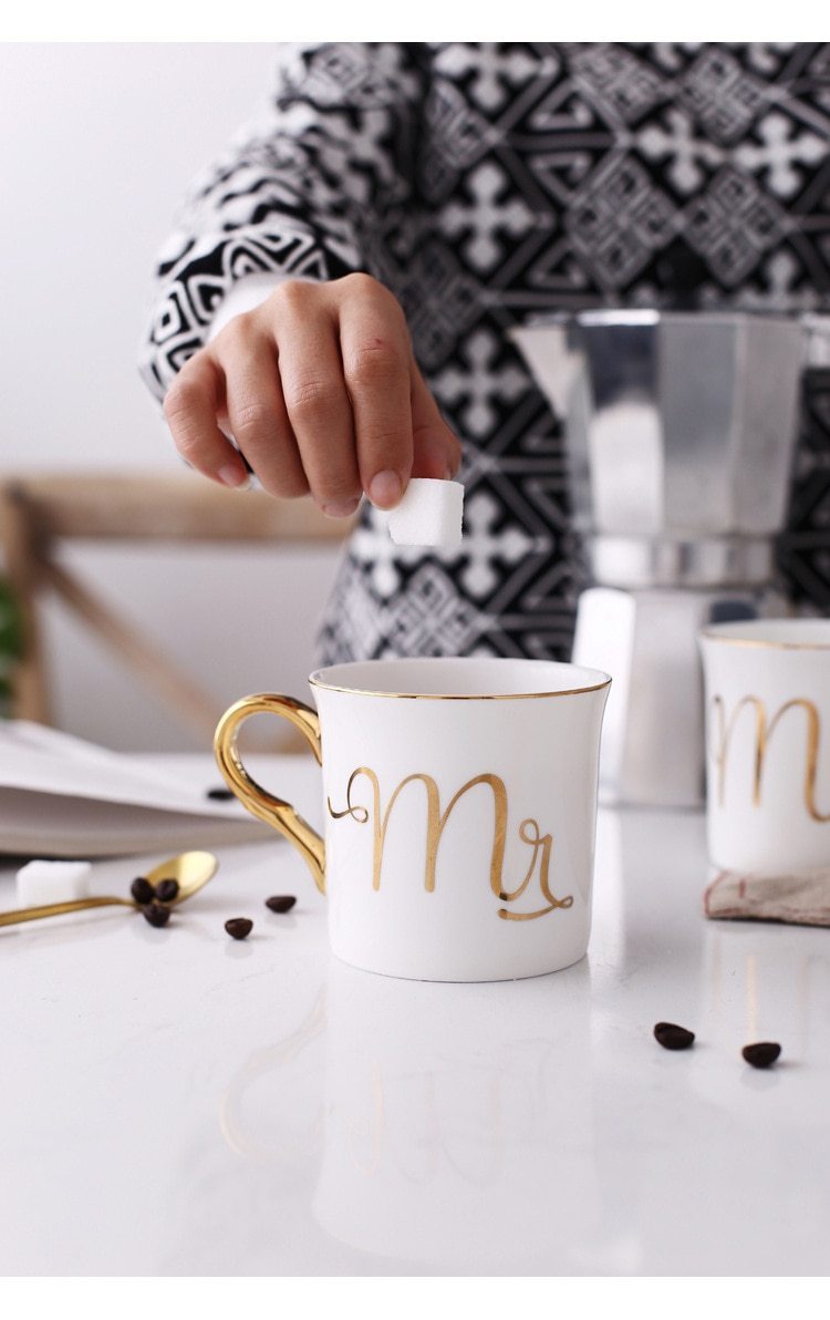 Bone China Mrs&Mr Mugs - Nordic Side - 