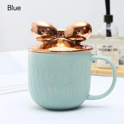 Rose Gold Bow Cover Mug - Nordic Side - 