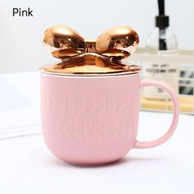 Rose Gold Bow Cover Mug - Nordic Side - 