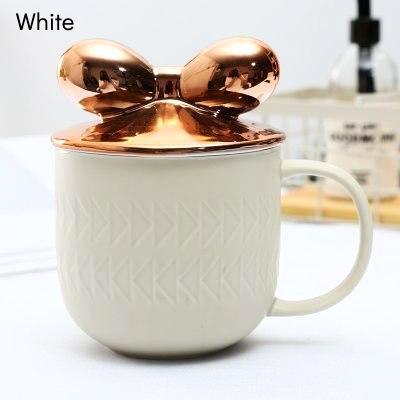 Rose Gold Bow Cover Mug - Nordic Side - 