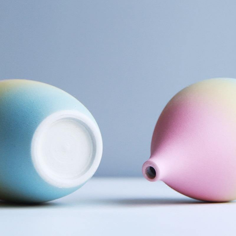 Rainbow Print Ceramic Vase - Nordic Side - 