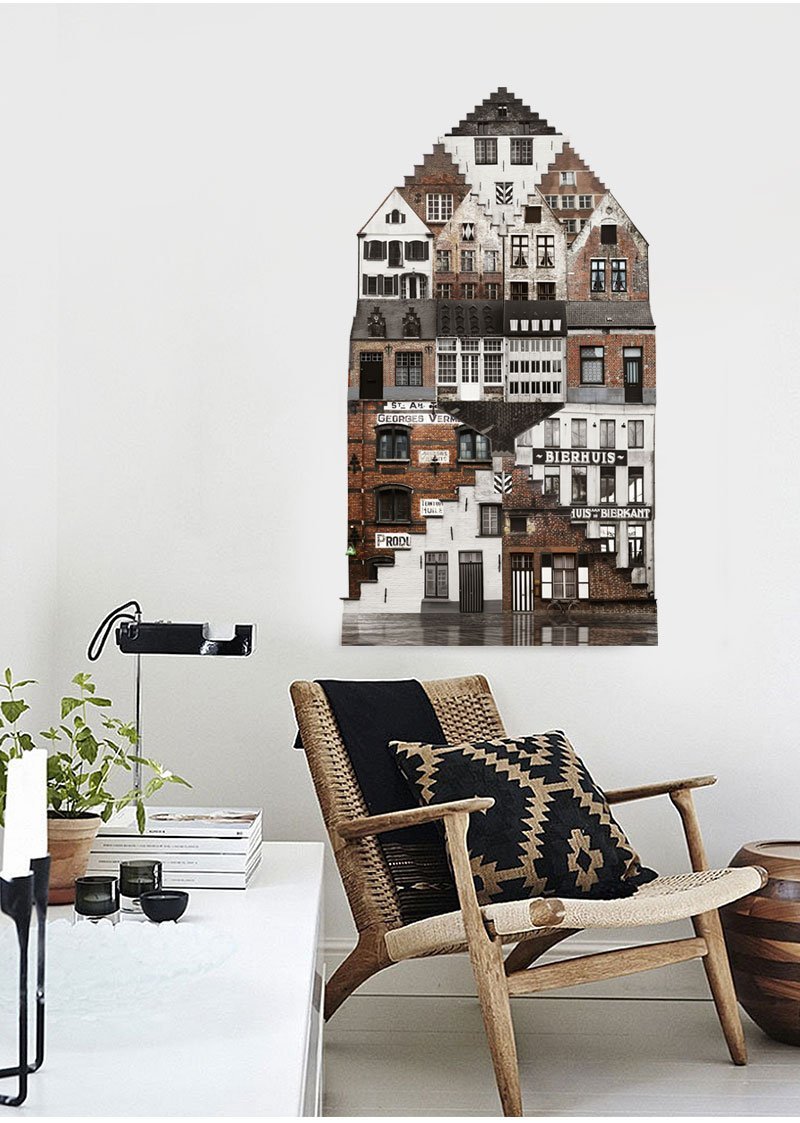 Illustration of House Wall Sticker - Nordic Side - 