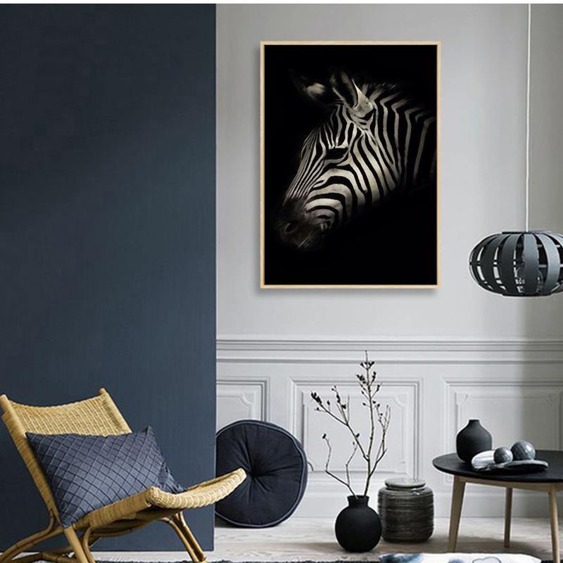 Black Zebra Wall art - Nordic Side - 