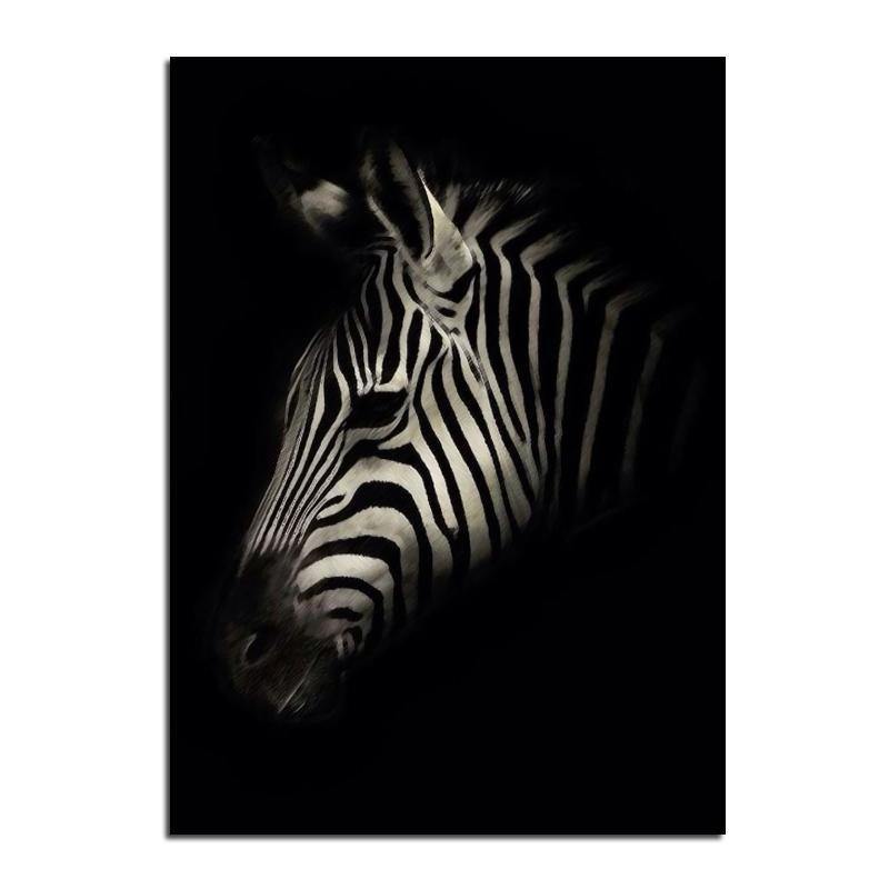 Black Zebra Wall art - Nordic Side - 