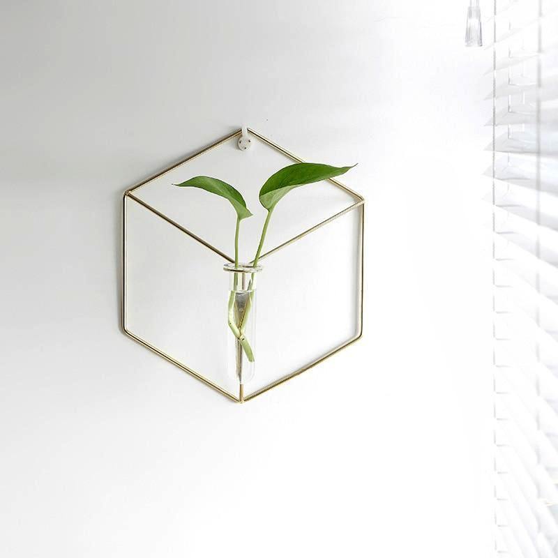 Geometric Iron Wall Vase - Nordic Side - 
