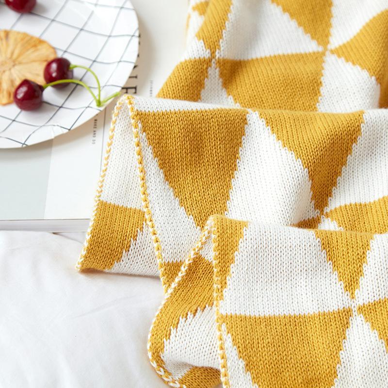 Lexus - Geometric Cotton Knitted Throw Rug - Nordic Side - 01-07, feed-cl0-over-80-dollars