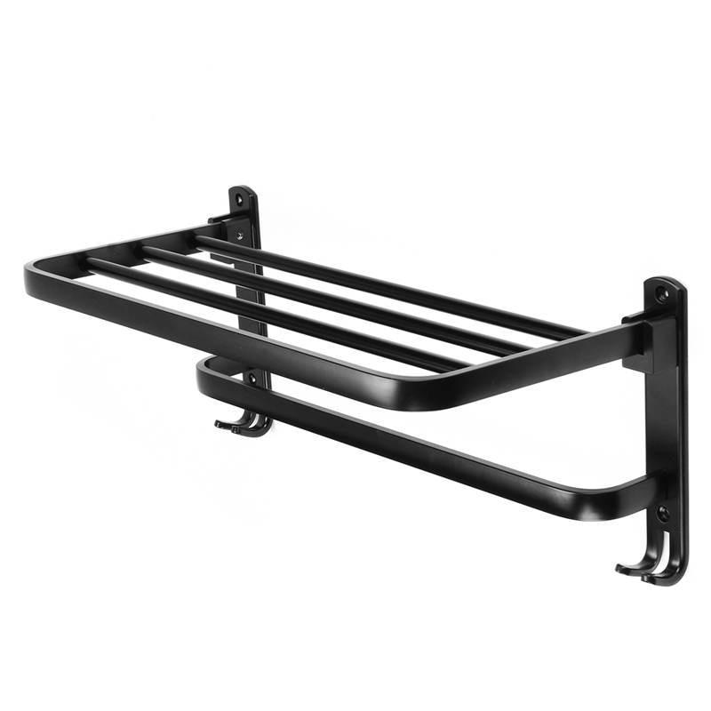 Greta - Black Matte Towel Rack - Nordic Side - 02-06, bathroom-collection, feed-cl0-over-80-dollars