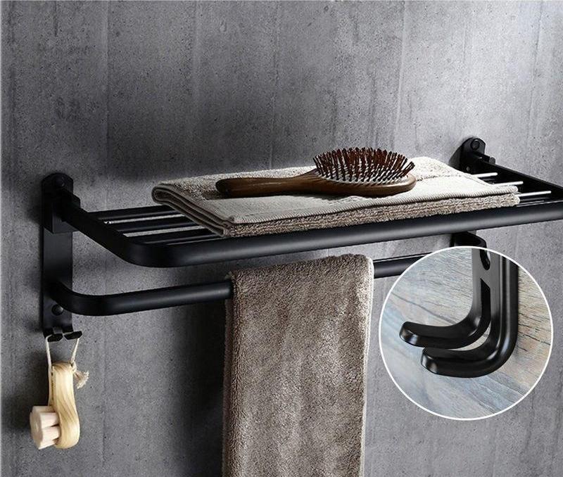 Greta - Black Matte Towel Rack - Nordic Side - 02-06, bathroom-collection, feed-cl0-over-80-dollars