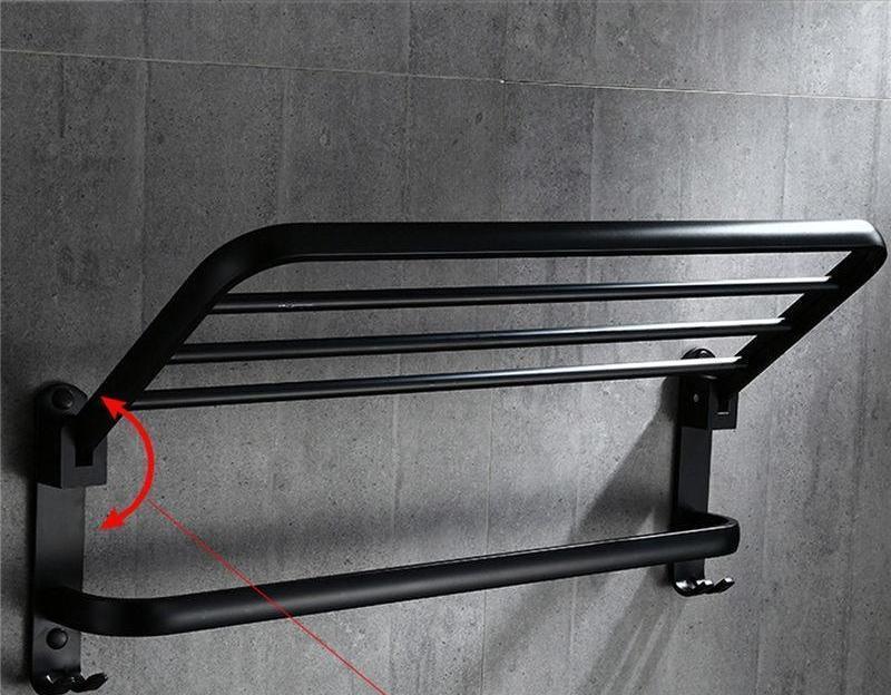 Greta - Black Matte Towel Rack - Nordic Side - 02-06, bathroom-collection, feed-cl0-over-80-dollars