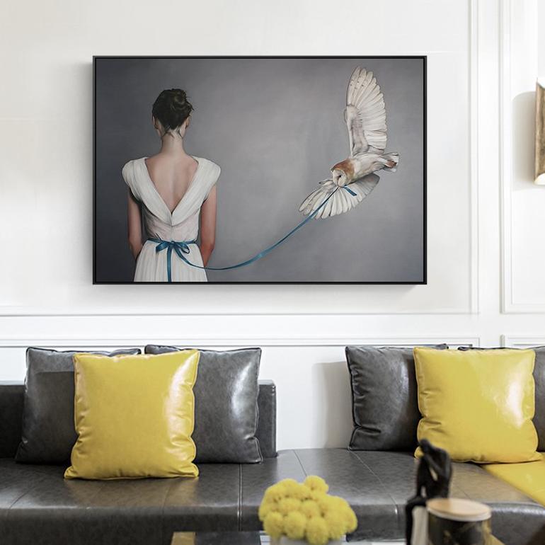 Women with Bird - Nordic Side - 