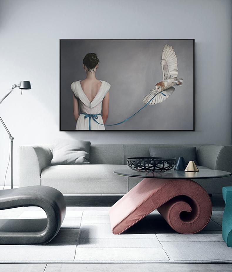 Women with Bird - Nordic Side - 