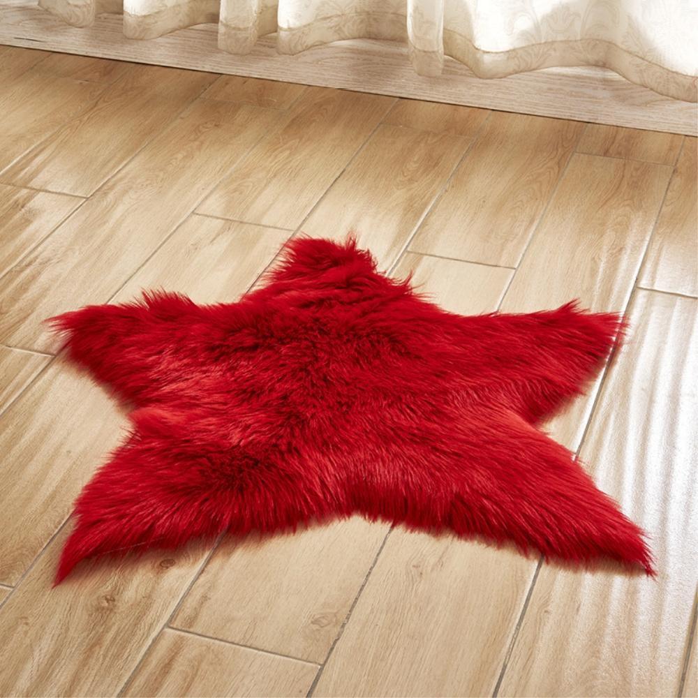Stella - Faux Sheepskin Star Rug - Nordic Side - 04-22