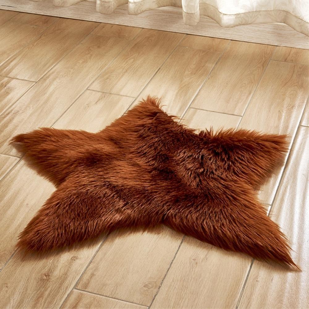 Stella - Faux Sheepskin Star Rug - Nordic Side - 04-22