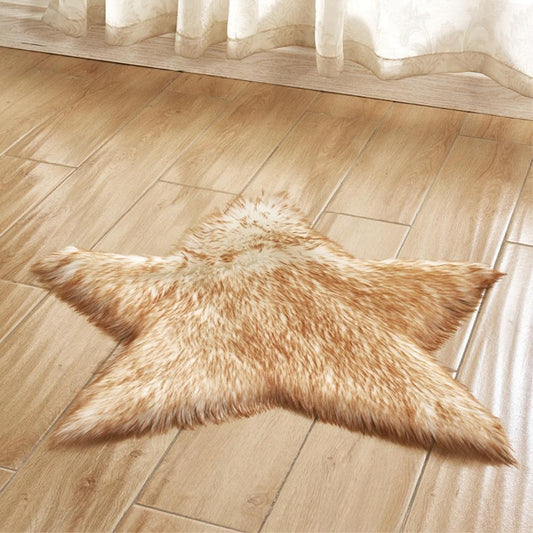 Stella - Faux Sheepskin Star Rug - Nordic Side - 04-22
