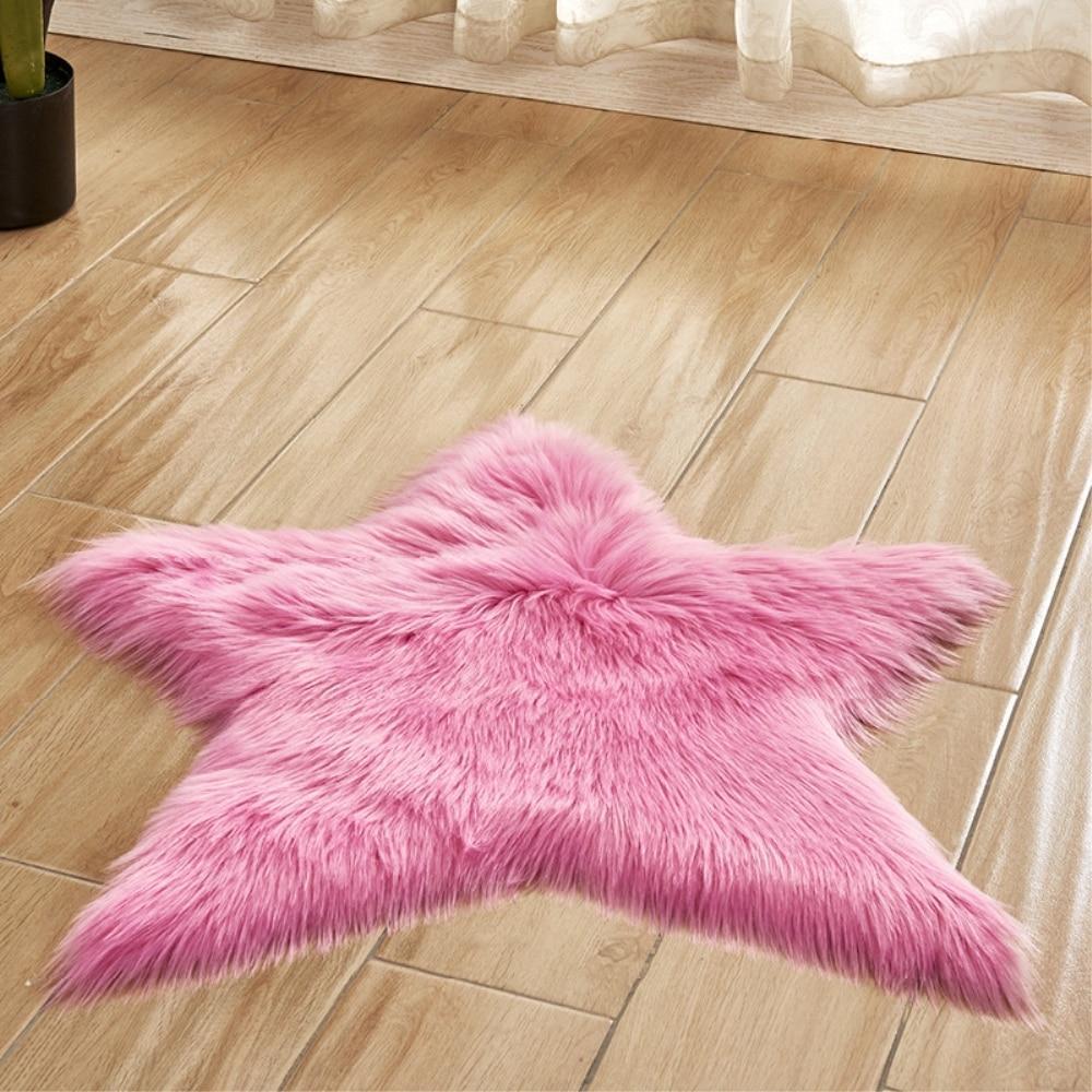 Stella - Faux Sheepskin Star Rug - Nordic Side - 04-22