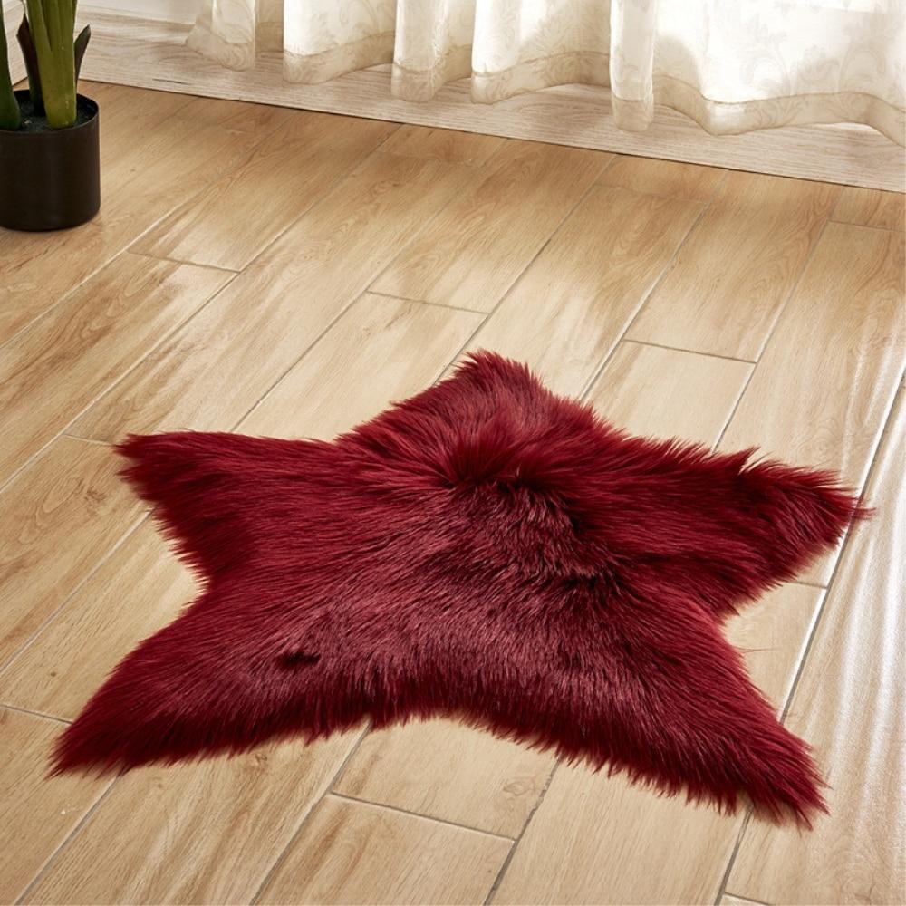 Stella - Faux Sheepskin Star Rug - Nordic Side - 04-22