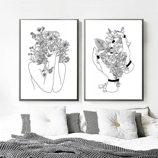 Flower Girl Illustration - Nordic Side - 