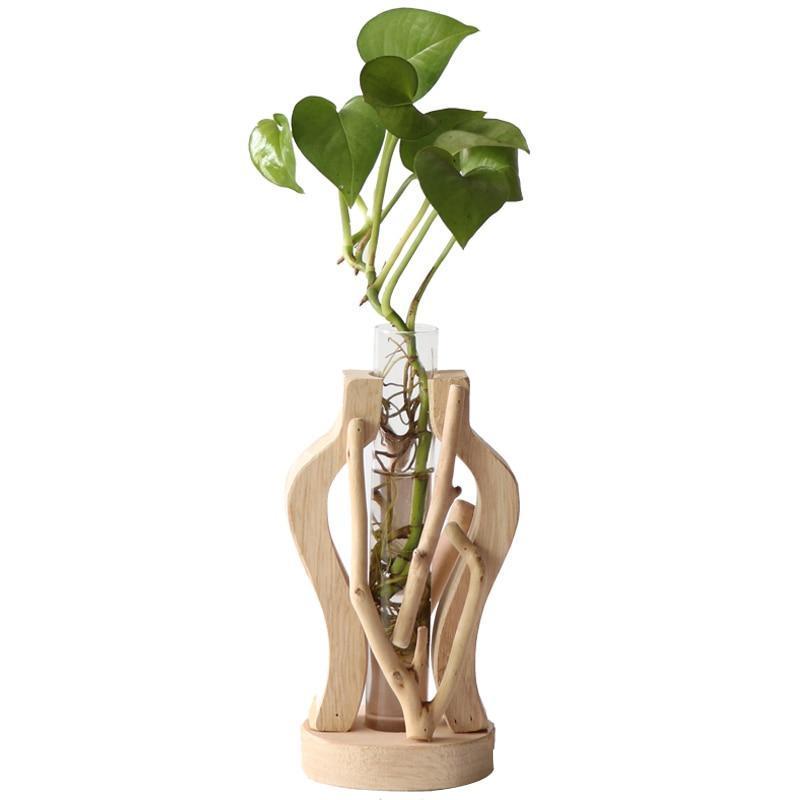 Rhea - Creative Wooden Vase - Nordic Side - 01-16