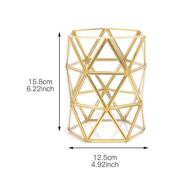 Golden Makeup Brush Storage - Nordic Side - 