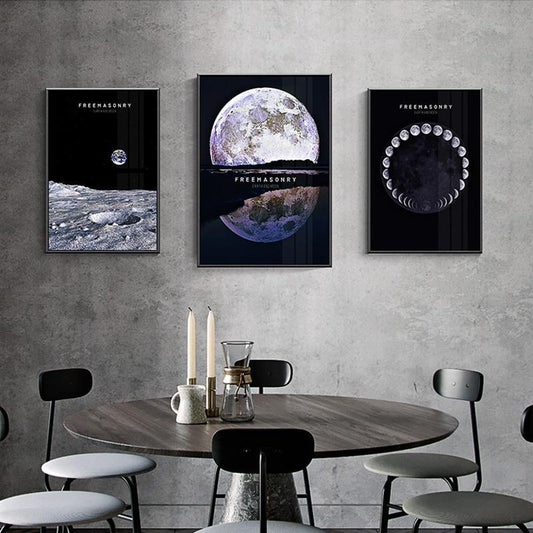 Moon & Space Wall Art - Nordic Side - 