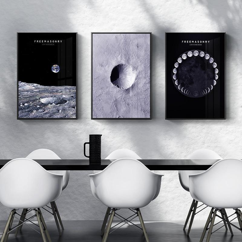 Moon & Space Wall Art - Nordic Side - 