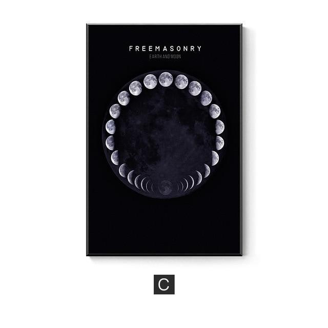 Moon & Space Wall Art - Nordic Side - 