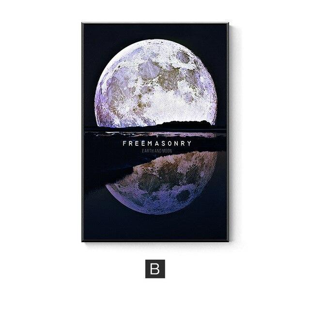 Moon & Space Wall Art - Nordic Side - 