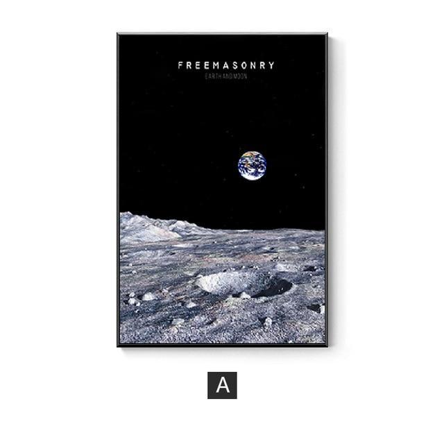 Moon & Space Wall Art - Nordic Side - 