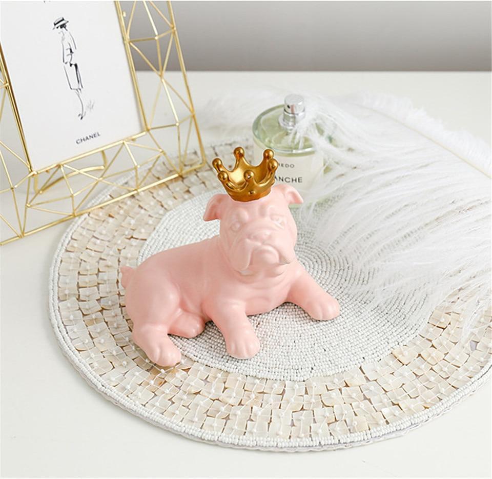 Ceramic Angel Dog Ornament - Nordic Side - 