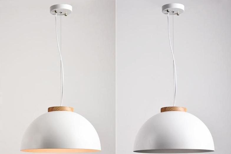 White Dom Pendant Light - Nordic Side - 