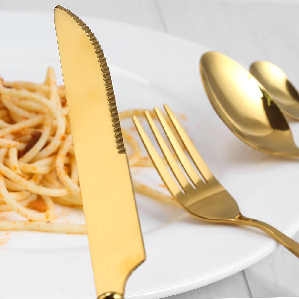 Marbled Ceramic Handle Cutlery - Nordic Side - 