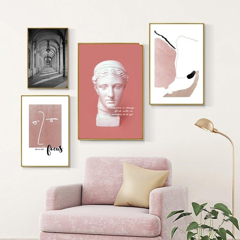 Pink Abstract Arts - Nordic Side - 