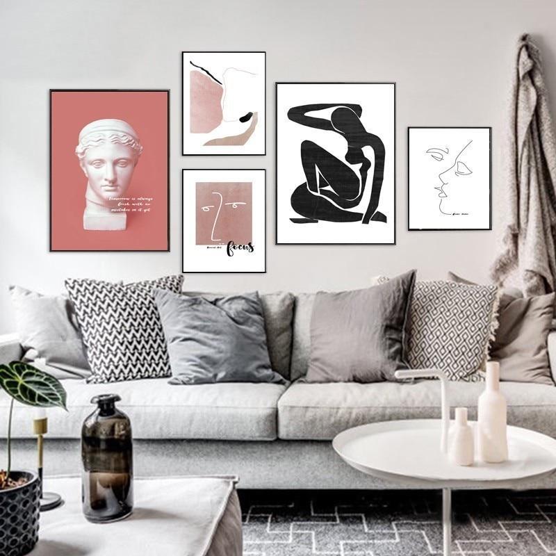 Pink Abstract Arts - Nordic Side - 