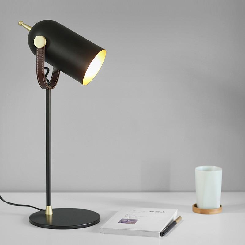 Leather & Metal Table Light - Nordic Side - 