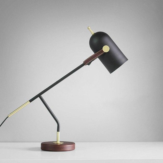 Leather & Metal Table Light - Nordic Side - 