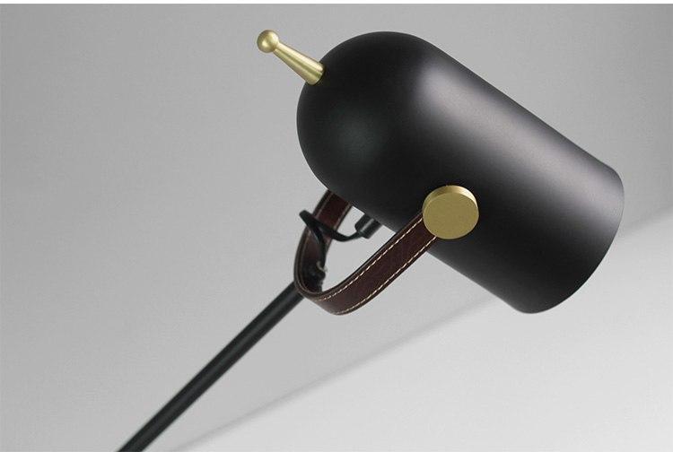 Leather & Metal Table Light - Nordic Side - 