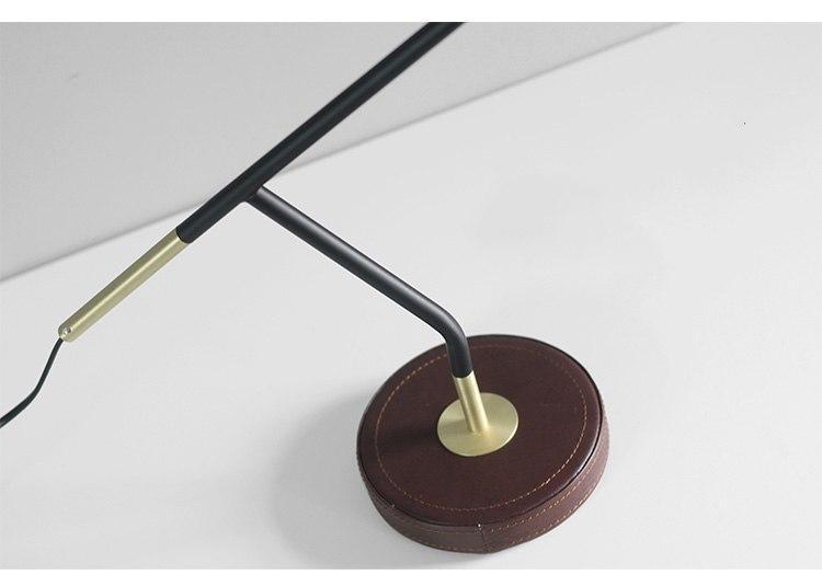 Leather & Metal Table Light - Nordic Side - 