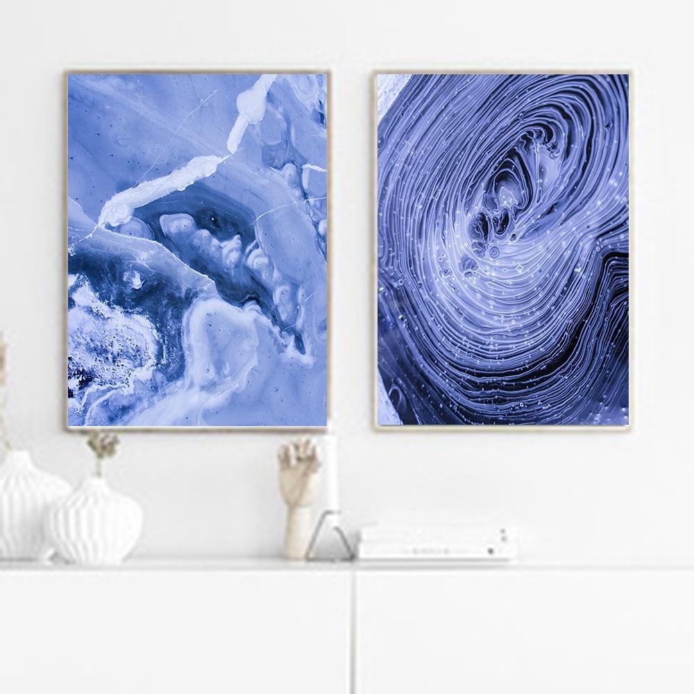 Blue Agate Wall Art - Nordic Side - 