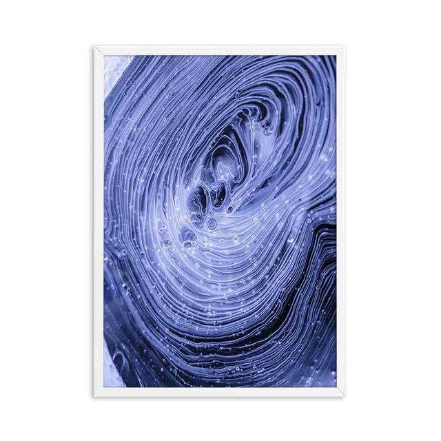 Blue Agate Wall Art - Nordic Side - 