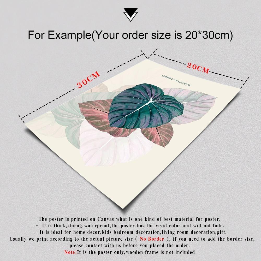 Green Leaves Wall Art - Nordic Side - 