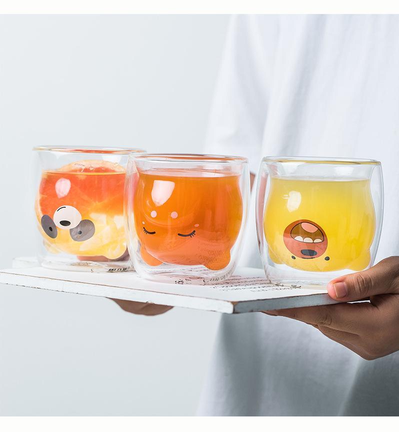 Smiling Bear Glass Cup - Nordic Side - 