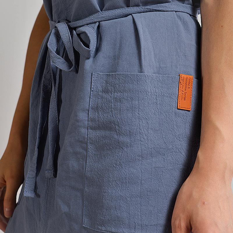 Cotton Plain Apron - Nordic Side - 