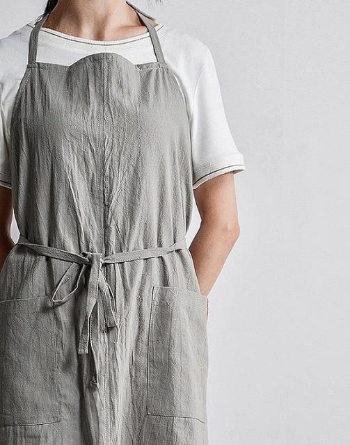 Cotton Plain Apron - Nordic Side - 