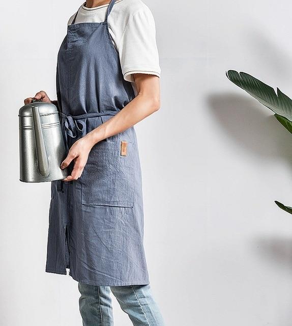 Cotton Plain Apron - Nordic Side - 