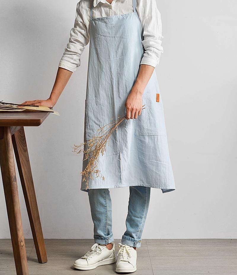 Cotton Plain Apron - Nordic Side - 