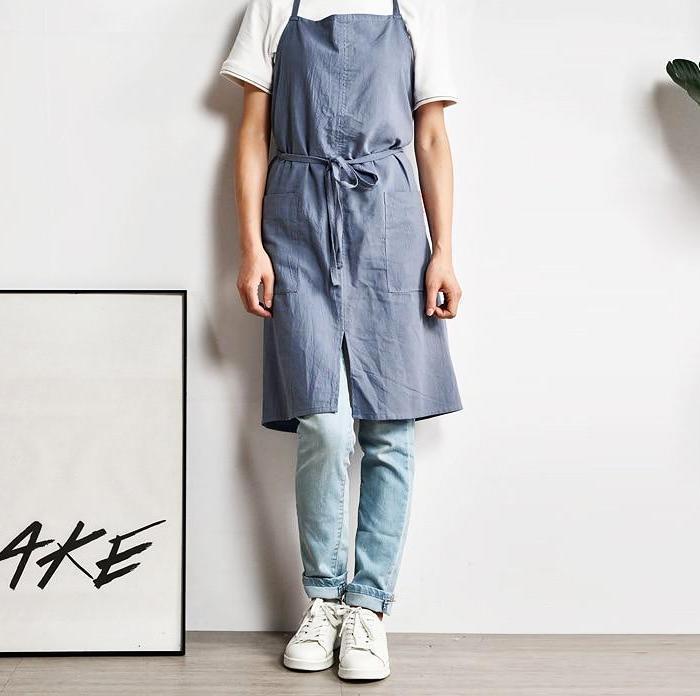 Cotton Plain Apron - Nordic Side - 