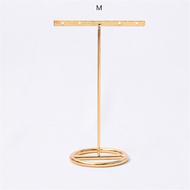 Gold Jewelry Earings Stand - Nordic Side - 